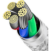 Кабель Baseus Dynamic Series Fast Charging Cable Type-C to Lightning 20W 2m CALD000102 White, фото 5
