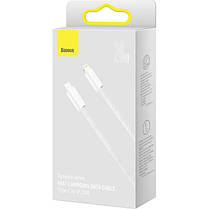 Кабель Baseus Dynamic Series Fast Charging Cable Type-C to Lightning 20W 2m CALD000102 White, фото 6