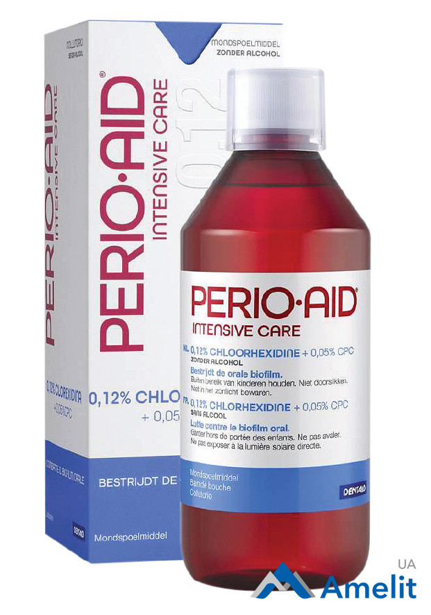 Ополіскувач PERIO-AID INTENSIVE CARE (Dentaid), флакон 500 мл