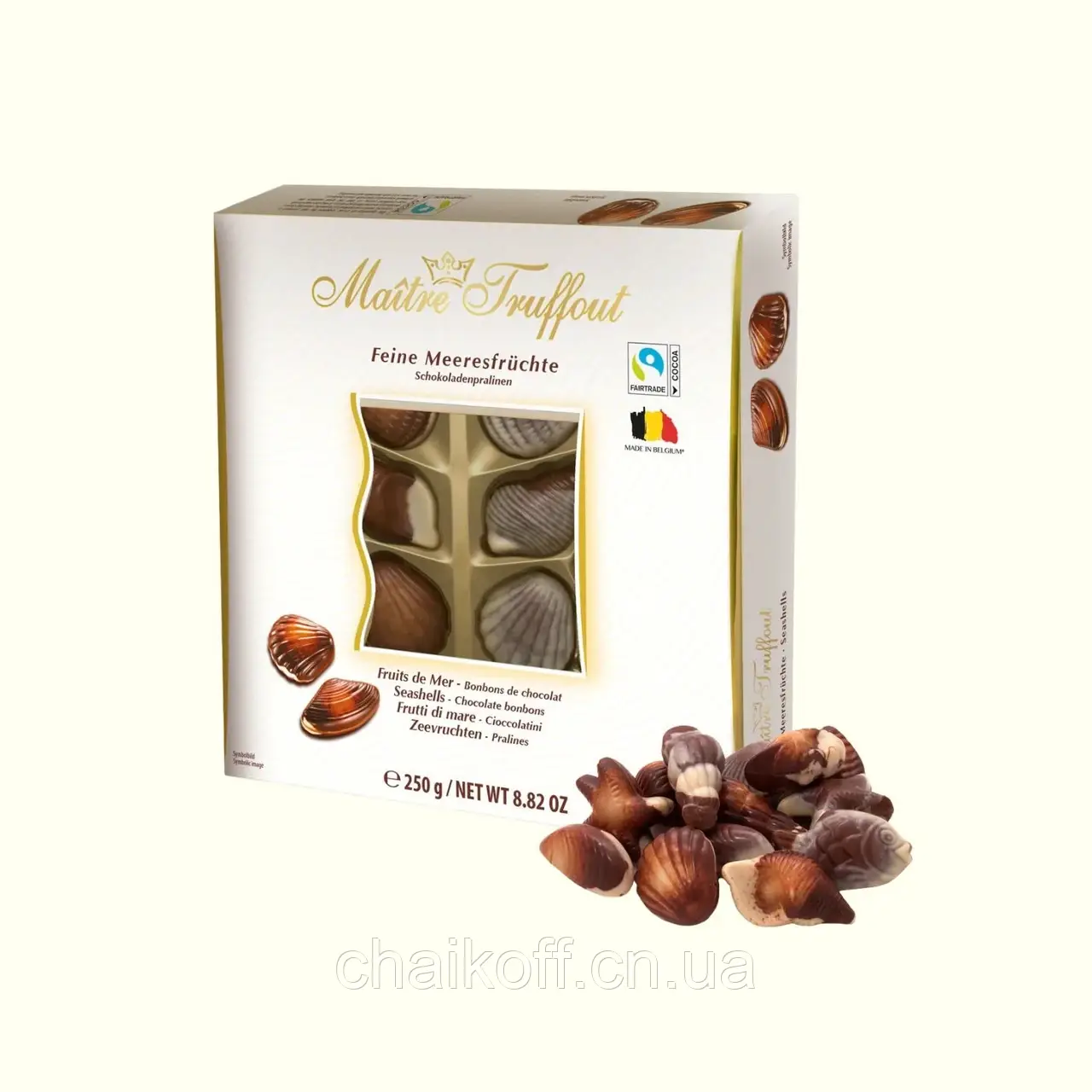 Цукерки шоколадні Ma÷tre Truffout Fine Seafood 250 г (Бельгія)