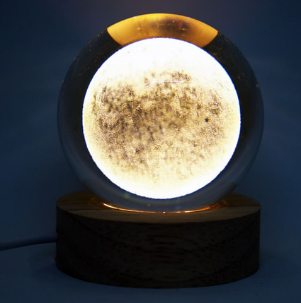 Кришталева куля нічник USB, фото 1