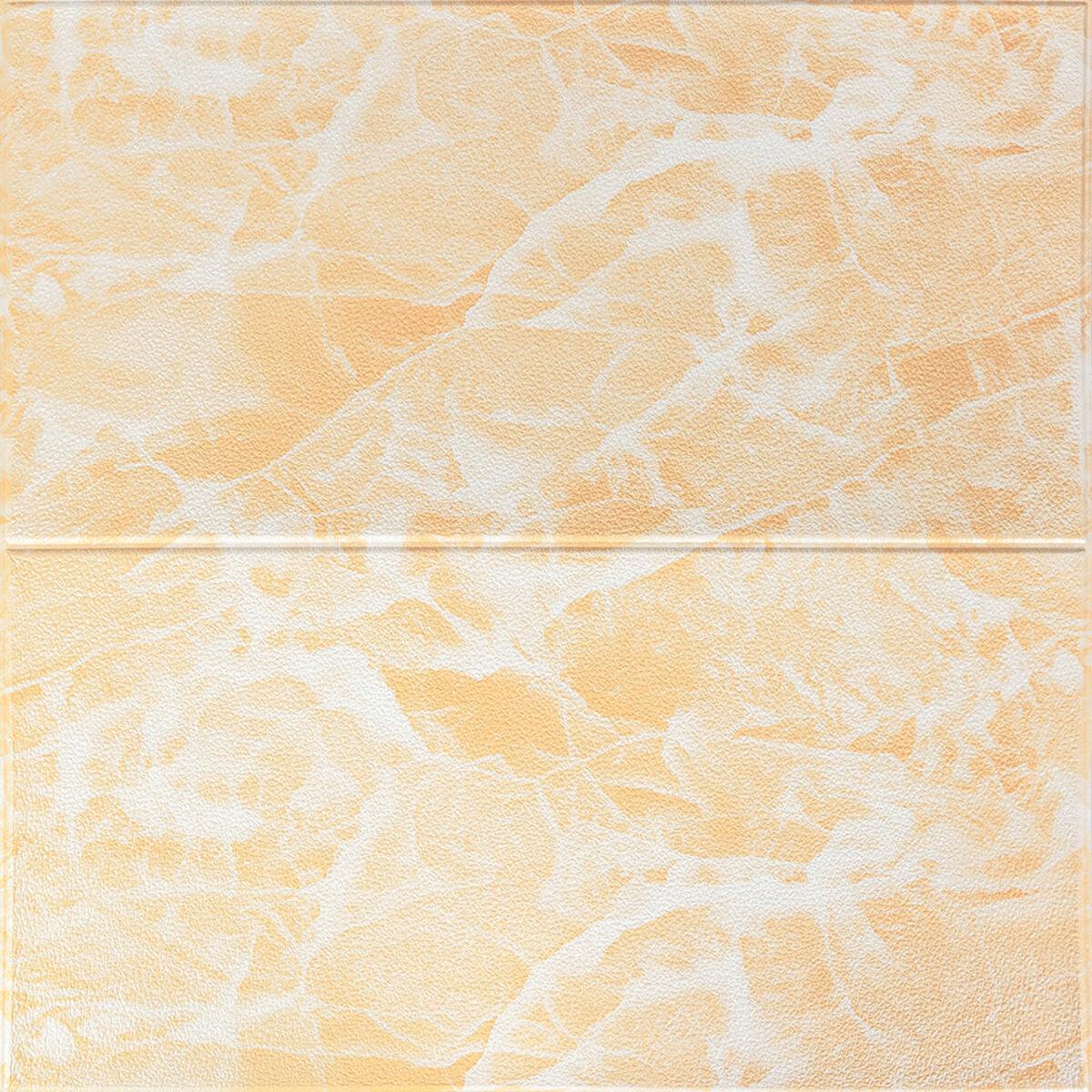 Самоклеюча 3D панель 700х700х4мм Персиковий мармур SW-00001343