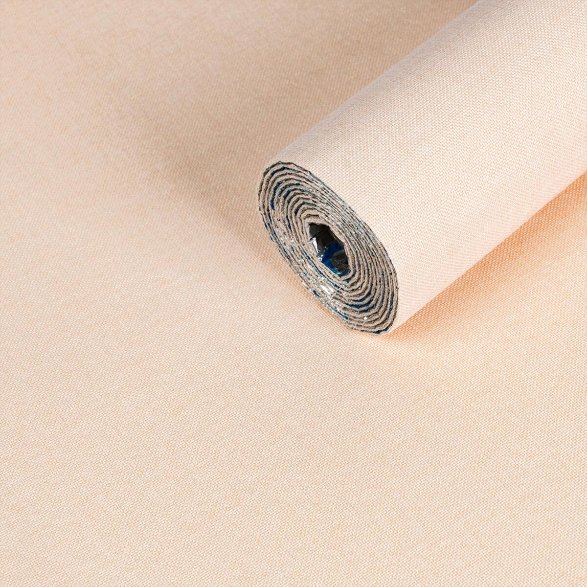 Лляні теплі шпалери на самоклейці 2800х650х2м Персиковий відтінок (D) SW-00001493