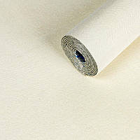 Лляні теплі шпалери на самоклейці 2800х650х2мм Вершкового відтінку (D) SW-00001496