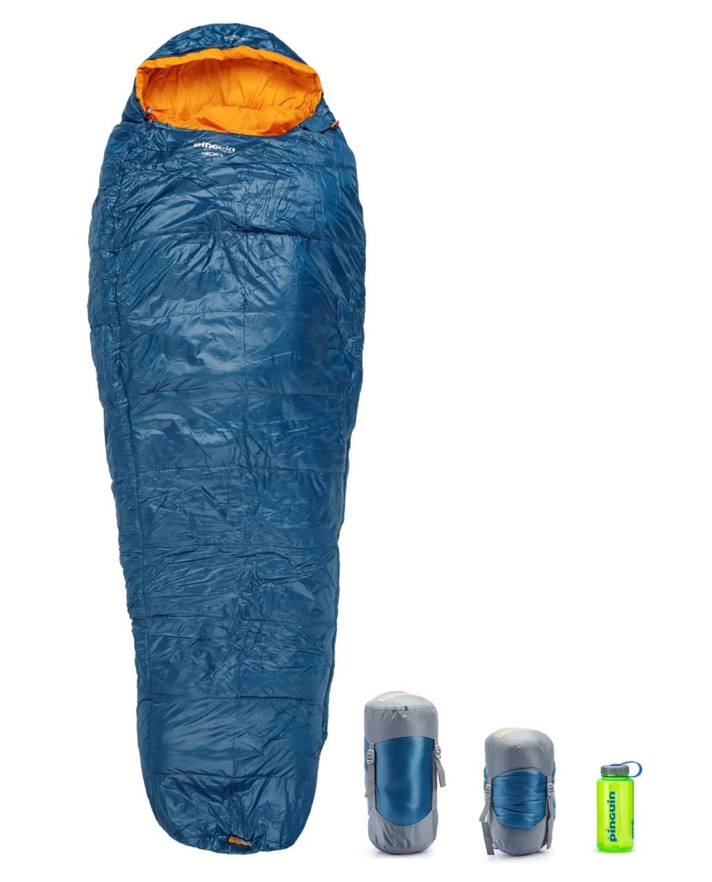 Спальний мішок з лівобічною блискавкою Pinguin Micra (6/1°C), 195 см, фото 1