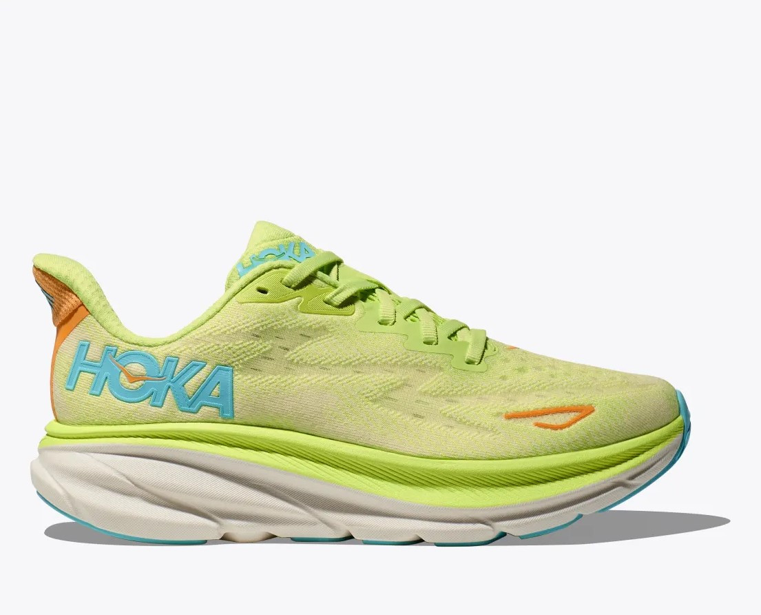Кросівки для бігу жіночі Hoka Clifton 9 1127896 Lettuce/Solar Flare