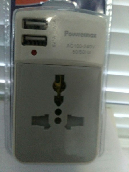 Універсальний перехідник, розетка, адаптер 4 в 1 білий