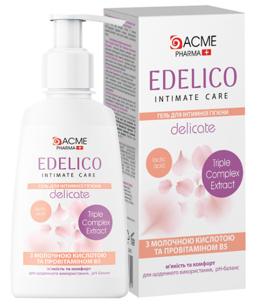 Гель для інтимної гігієни Edelico intimate care SOOTHING 400мл (4820000308632), фото 1
