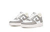 Жіночі зимові кросівки Nike Air Force Low Grey White Сірі Взуття Найк Аір Форс Лов шкіра тепле хутро зима, фото 3