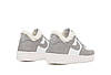 Жіночі зимові кросівки Nike Air Force Low Grey White Сірі Взуття Найк Аір Форс Лов шкіра тепле хутро зима, фото 8