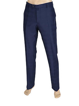 Класичні стильні чоловічі брюки Monzeratti C-2026 C:08 Blue cell classic