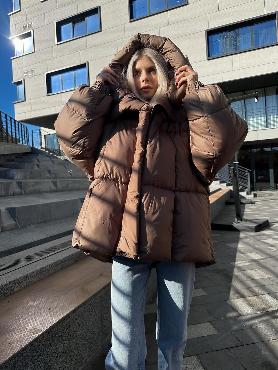 Куртка Sane жіноча коричнева, фото 1