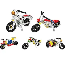 Конструктор металевого мотоцикла 283 деталей Х638-1, Дитячий металевий конструктор Мотоцикли, фото 2