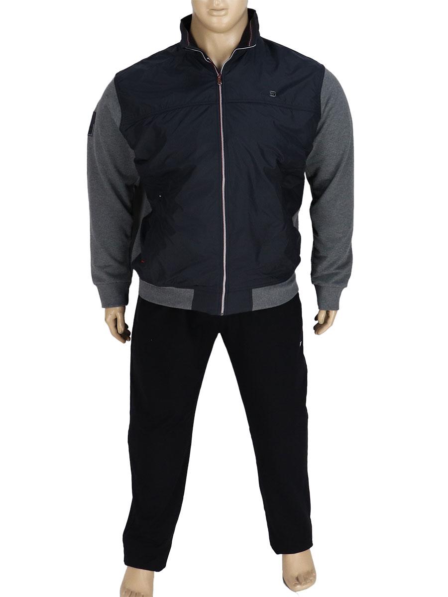 Чоловічий спортивний костюм Fabiani 5229 B Gri-D.Blue великого розміру, фото 1