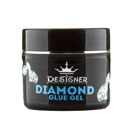 UNO Густий клей гель Diamond Glue Gel, Дизайнер для кріплення декору, для гелевих типс та об'ємного дизайну, 10 мл., фото 1