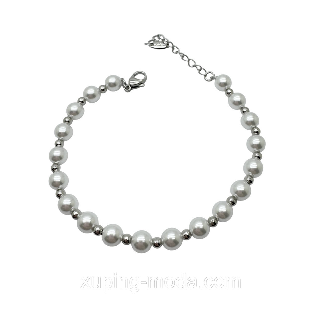 17+4 см х 6 мм. Браслет гуртом. Браслет xuping. родій, фото 1