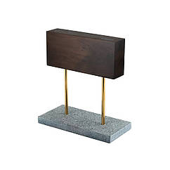 Тримач ножів магнітний двосторонній Style de Vie MagnWalSteen, горіх (25см,h27.5cм,12см)