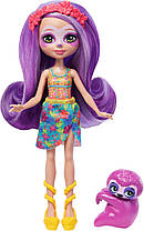 Лялька Енчантималс Лінивець Сабіндра Enchantimals Sunshine Beach Sabindra Sloth Doll and Tang Animal Friend