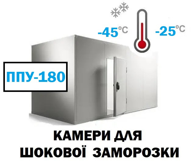 Камера для шокового заморожування ППУ-180-52 м3