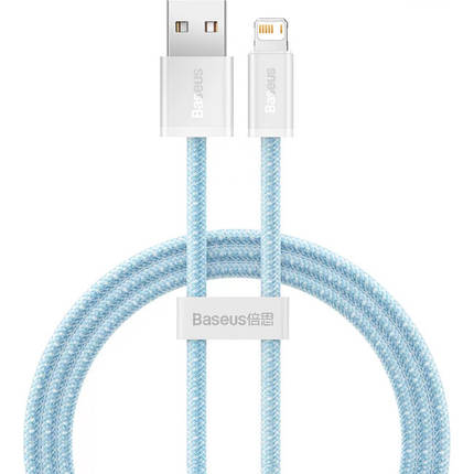 Кабель Baseus Dynamic Series Fast Charging Cable USB to Lightning 2.4A 1m CALD000403 Blue, фото 1