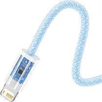 Кабель Baseus Dynamic Series Fast Charging Cable USB to Lightning 2.4A 1m CALD000403 Blue, фото 4