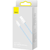 Кабель Baseus Dynamic Series Fast Charging Cable USB to Lightning 2.4A 1m CALD000403 Blue, фото 6