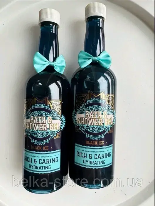 Подарунковий чоловічий гель для душу Black Ice “Rich & Caring”, фото 1