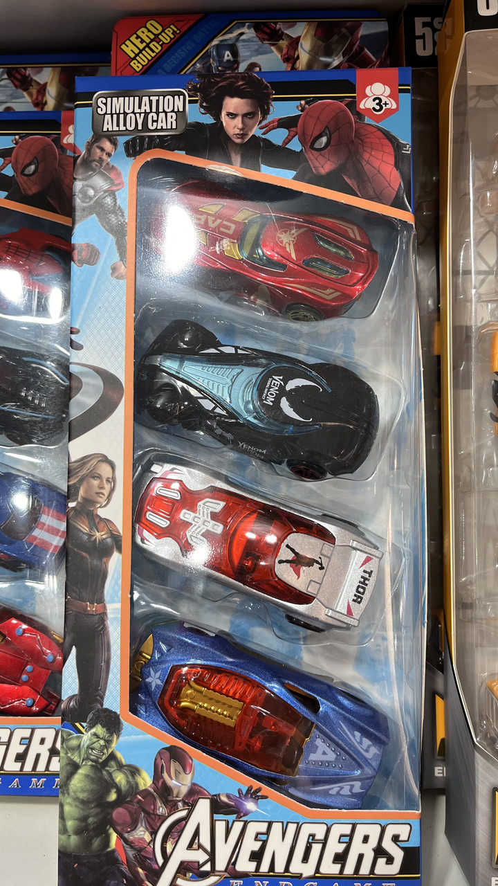 Металеві машинки Avengers Месники, фото 1