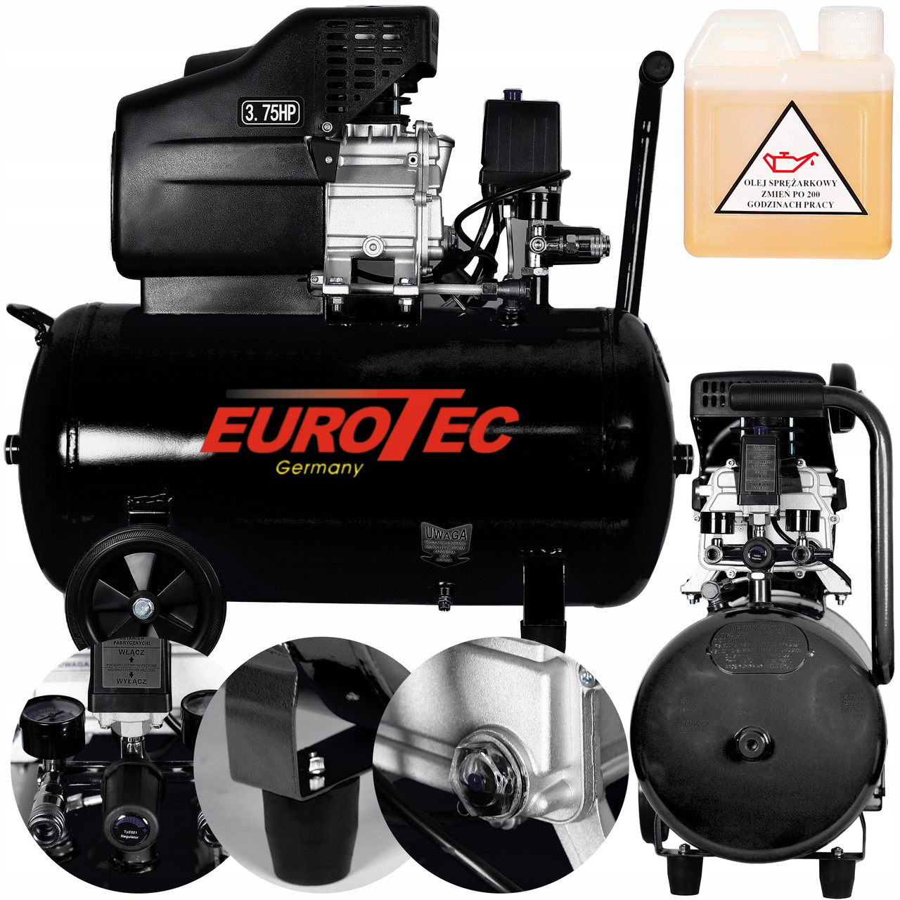 Оливний компресор EUROTEC EUAC-24 24l 8 bar