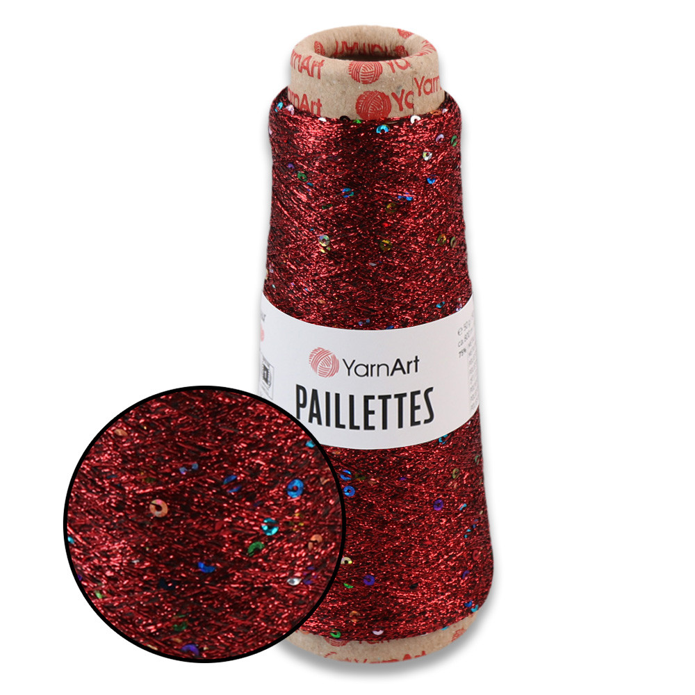 YarnArt Paillettes, Червоний No8006