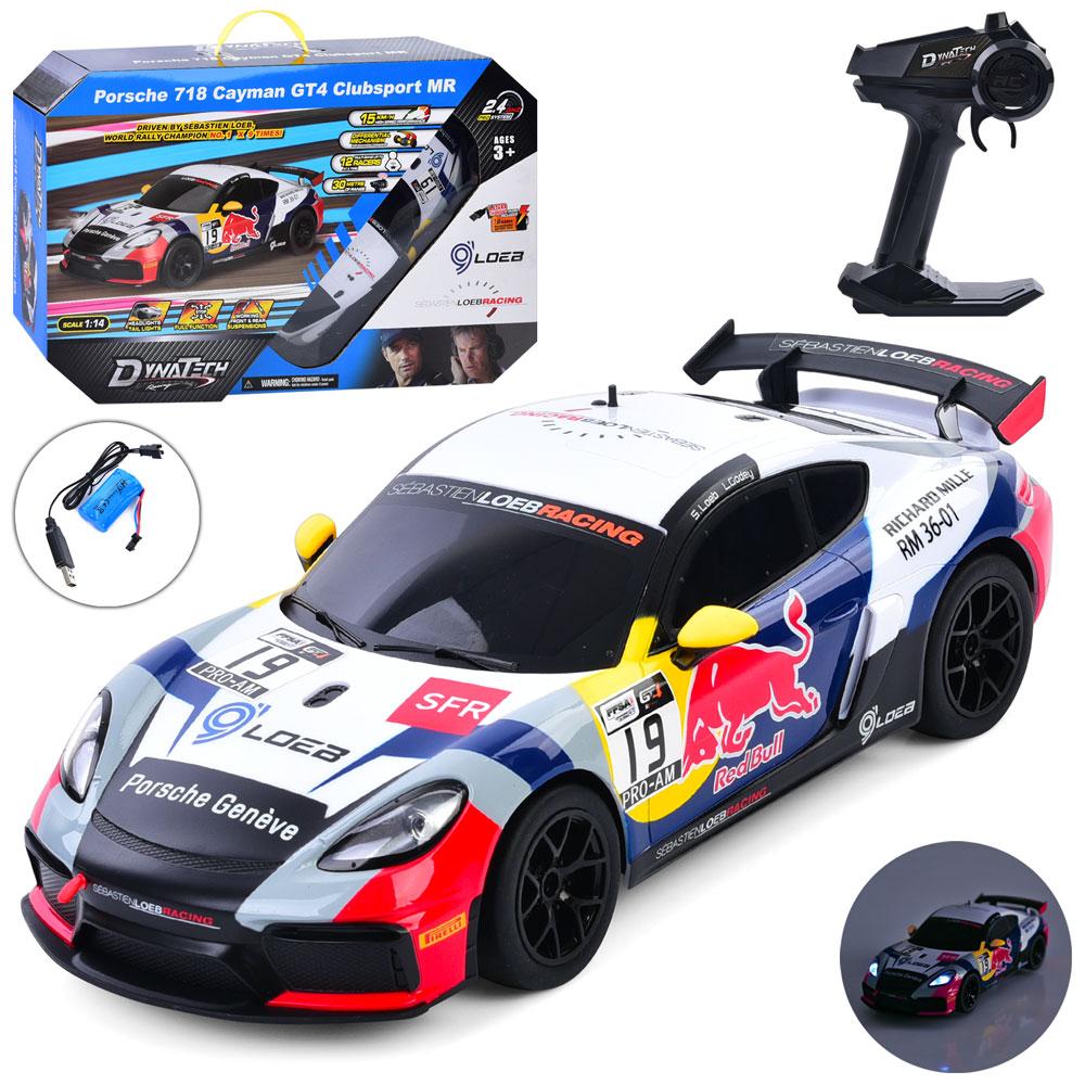 Машинка акумуляторна Porsche 718 на радіокеруванні 10479GB 1:14, світло, гумові колеса, USB заряджання, фото 1