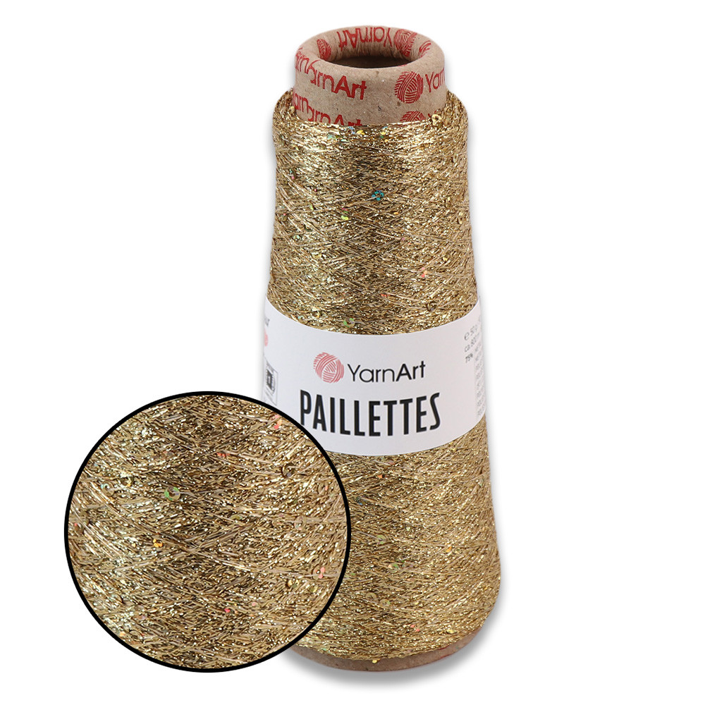 YarnArt Paillettes, Золото №8002