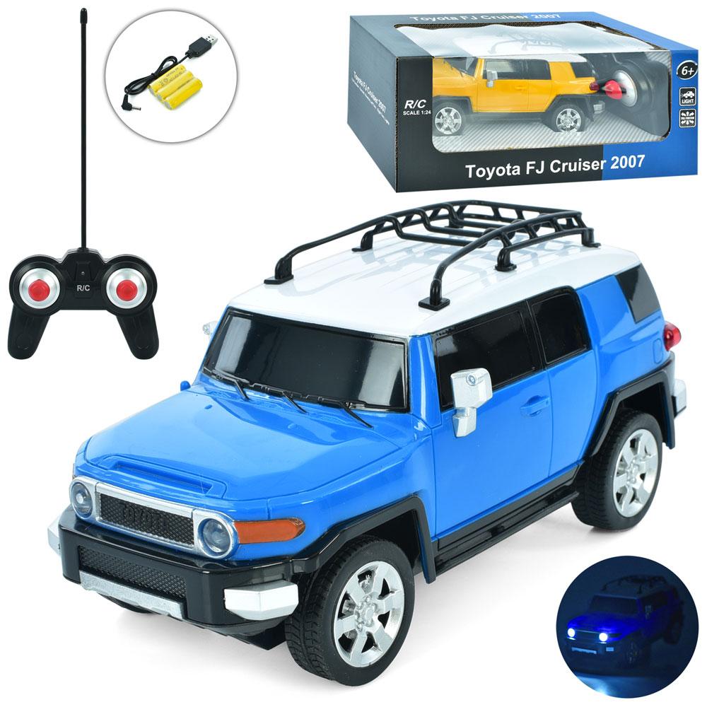 Машинка Toyota FJ Cruiser акумуляторна на радіокеруванні 27055 зі світлом, USB заряджання, 2 кольори