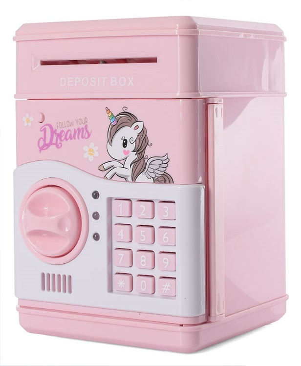 Електронна скарбничка-сейф автомат з кодовим замком і купюроприймачем MK 4776, 2 кольори, фото 1