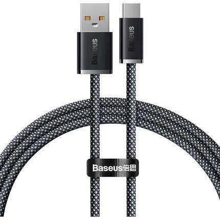 Кабель Baseus Dynamic Series Fast Charging Cable USB to Type-C 100W 1m CALD000616 Gray, фото 1