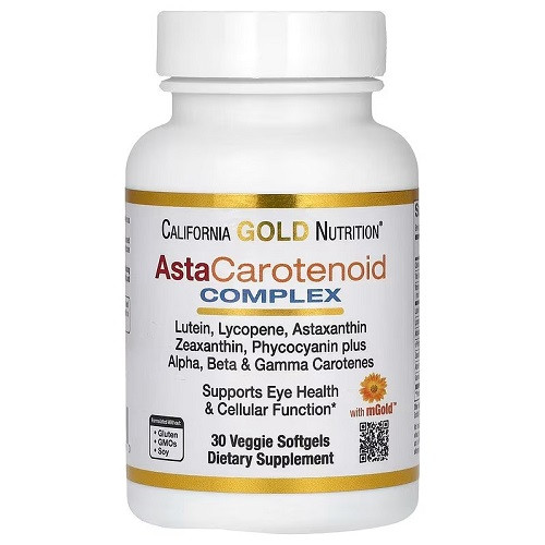 Активне довголіття California Gold Nutrition AstaCarotenoid Complex (30 капсул.), фото 1