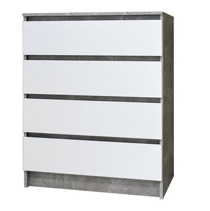 Комод 80/4Ш (індастріал/білий) Світ Меблів, фото 1