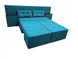 Диван трансформер Прайм (стандарт) (прямий, кутовий) рогожка аква, фото 7