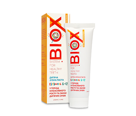 Зубна паста дитяча BIOX від 6 до 12 років 50 мл, фото 1
