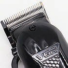 Акумуляторна машинка для стрижки волосся з 6 насадками, з USB, VGR V-282 / Бездротовий тример для стрижки, фото 8