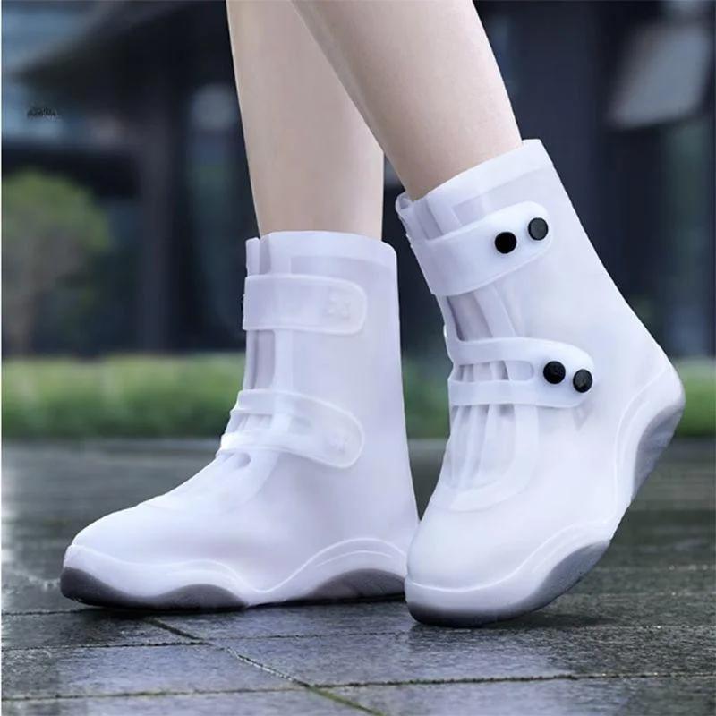 Чохли бахіли для взуття від дощу та бруду Розмір XL-40-41 см, Силіконові бахіли від дощу