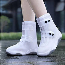 Чохли бахіли для взуття від дощу та бруду Розмір S- 34-35 см, Бахіли для взуття багаторазові, фото 4