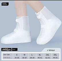 Чохли бахіли для взуття від дощу та бруду Розмір S- 34-35 см, Бахіли для взуття багаторазові, фото 3