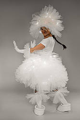 Костюм ф'єка жіночий білий що світиться 44-48