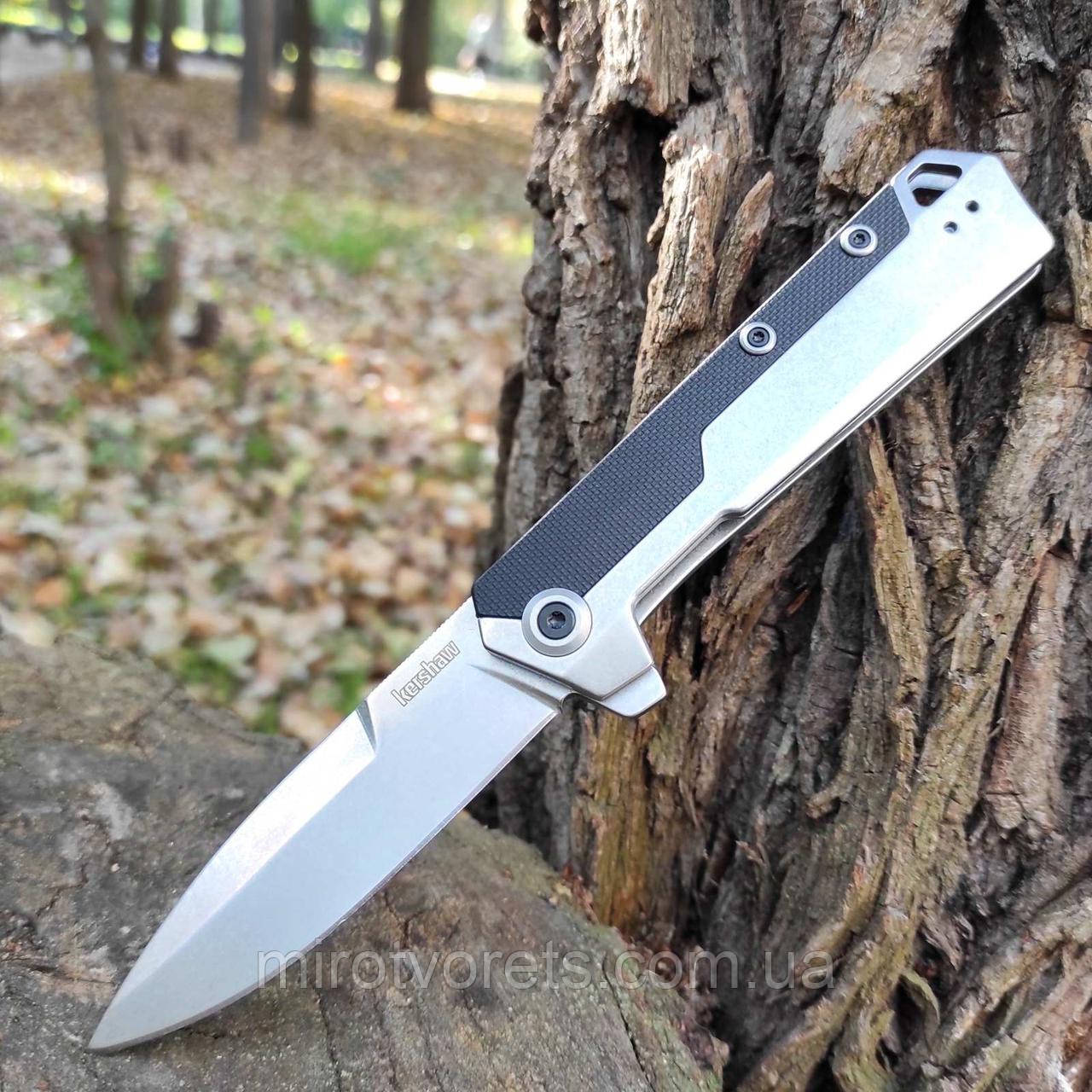 Ніж складнийй інерційний Kershaw 3860 8Cr13MoV, підшипник, сталь\G10