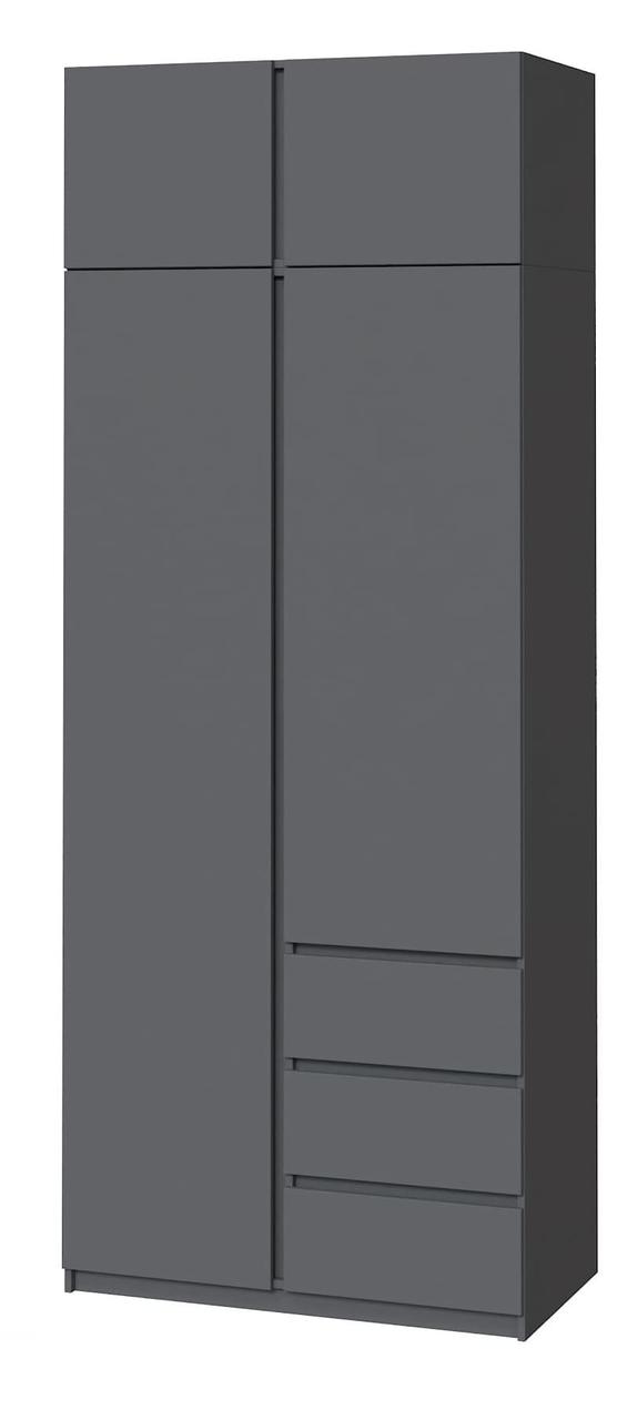 Шафа для будинку 1 метр з антресоллю з полицями та штангою (100 см х 52 см х 240 см) | Майстер Форм Брайт, фото 1