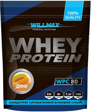 Протеїн концентрат Willmax Whey Protein 80 920 g диня, фото 1