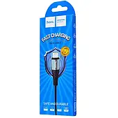 USB кабель HOCO X-38, 1м, 2.4А, iPHONE, USB, чорний (X 38 IPHONE 7435)