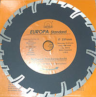 Глибокоріз 230 мм алмазний круг Europa диск Європа