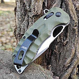 Ніж складний SOG Kiku XR олива, підшипник, фото 6